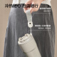 Jingdong-made coffee cup 316 stainless steel thermos cup portable water cup 480ml silver gray