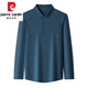 Pierre Cardin Mulberry Silk Shirt Men's Spring and Automne NOUVELLE TRANSE CHIRME À LONGESSEMENTS MENSEMENT MENSEM