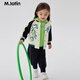 M.Latin/Malatin children's clothing children's jacket new spring new boys and girls contrasting color raglan sleeve embroidered baseball jacket cheese color 130 cm