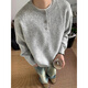 Shelley Jones Gray American Henley Collar Sweater Men's Autumn and Winter Premium Lazy Style Bottoming Sweater Cleanfit Jacket Light Gray XL Recommended 125-145 Jin Jin equals 0.5 kg