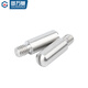 Guwanji 304 stainless steel GB831 single-slotted external thread cylindrical pin headless step screw shaft position pin complete collection 5x5 (M4x6) [5 pieces] round head