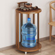 Sizhuge Haushalt Tee Tisch bewegliche Tee Bar Tea Tisch Kessel integrierter Eimer Rack Teeschrank kleiner Tee Tisch Seitenschrank Schrankter Tee Farbe runder Teetisch-E680