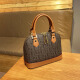 Baizili Light Luxury Brand Genuine Leather Shell Bag 2025 NUEVA Fashion One-Ho-Ho-Ho-Hohor Crossbody Bolsos Versátiles de mujer Versátil Color de caramelo Matitud
