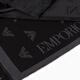 EMPORIO ARMANI/Armani official flagship gift men's sheep wool jacquard warm business outdoor casual solid color scarf 00044-black gray