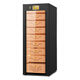 Bulldog cigar cabinet with constant temperature and humidity, ammonia removal and variable frequency cigar moisturizing cabinet, constant temperature and humidity control for eggplant cultivation, cedar wood cigar and wine cabinet, large capacity commercial household fingerprint lock VC528, fourth generation PLUS fingerprint password lock WiFi+VC528 black