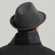 Hengyuanxiang middle-aged and elderly men's fashionable woolen hats for dad, grandpa and the elderly retro spring and autumn gentleman hat black