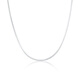 Mengjinyuan Platinum Necklace PT950 Plain Chain Simple Stacking Necklace Couple Style Gift for Girlfriend or Wife