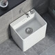 Baileyco ceramic mop pool household washing mop pool with faucet rectangular basin heightened balcony bathroom outdoor mobile B106 Taiwan controlled drainage (40*30*40)