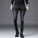 Jeep Spirit Jeep 2024 Black Jeans Männer schlanke kleine Füße koreanischer Stil Trendy Elastic Casual Frühlings- und Herbsthosen 1049-Grau 29
