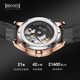 BEXEI Watch Men's Fully Automatic Mechanical Luminous Waterproof Watch Classic Silver-9227