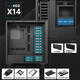 Subeixing AMD 4th generation Xiaolong dual-channel multi-core 128 core 256 thread simulation computing tower server finite element analysis data operation rendering graphics workstation dual-channel 9754 256 core 512 thread main frequency 2.25G 512G memory + 1TB solid state without graphics card