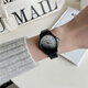 
Exam-specific watch for women's ins style simple and quiet high-value junior and senior high school students versatile white 5010 gradient white, free battery for watch box