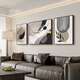 
Meiyouchun black, white and gray abstract art sofa background wall decoration painting high-end living room hanging painting modern simple triple mural JD13782 left and right 30*40 middle 60*40