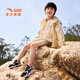 Anta children's sandals men's big children's beach shoes 2024 summer Baotou breathable knob button sports class sports frame shoes black/white/middle blue 6995H-1 38