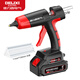 Delixi Electric DELIXI ELECTRIC21V High Power Industrial Grade Wireless Lithium Electric Hot Melt Glue Gun Manual Digital Display Temperature Controller 21V Lithium Electric Glue Gun 5 Sections (With 30 Glue Sticks)