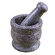 Lanshengjia stone garlic mortar garlic masher garlic masher household grinding bowl stone mortar garlic mortar manual garlic jar small (polished stone mortar) can only be used by one person