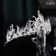 Crown tiara adult bride main wedding dress headband tiara goddess 18-year-old princess performance hair silver 3 TS-0007-C
