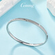 GsunG platinum bracelet women's new model PT950 double nail sandblasted bracelet platinum bracelet couple style fashionable and shiny. Priced by gram, please contact customer service before bidding for gold price.
