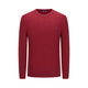 Youngor (YOUNGOR) wool sweater men's wool blended cable textured wool sweater soft, comfortable and rich to wear 2025 shopping mall same style red YYHW635285NYA M 100cm (recommended 125-145Jin Jin equals 0.5 kg)