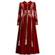 
Meow Camel Girls Ancient Costume Han Clothing Winter Year of Dragon New Year New Year New Year greetings winter Chinese style Tang Dynasty Girls Long Dress 9855 Red Fur Collar 170cm