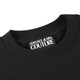 VERSACE JEANS COUTURE奢侈品男装新款秋冬潮流logo纯棉圆领休闲卫衣12132 礼物 黑色 M