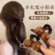 Banzheni grab clip hairpin women's simple large shark clip high-end half-tied hair headdress Maillard style hairpin on the back of the head