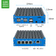 Bicontrol G48 N5105 multi-network quad-core soft-routed embedded industrial computer IoT host X86 development board bare system 4G communication SIM card slot n6210 8G memory + 256G solid state G48 blue panel-N6415 quad network 226
