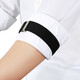 Le Yuxuan shirt sleeve cuffs, sleeve rings, arm cuffs, men's and women's suit shirt sleeve fixation ties, elastic elastic sleeve ring buttons, shirt sleeve cuffs, black 1 pair