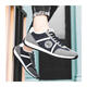Fr.yh.zh Paul Emiris Chaussures masculines Été 2024 Nouvelles chaussures décontractées respirantes pour un pied pour les chaussures à plat Forrest Gump Sports Chaussures bleues [AW9902] 39