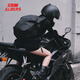 Albers Cycling Backpack Motorcycle Helmet Bag Full-face Helmet Backpack Motorcycle Touring Water-Repellent Large-Capacity Rider Motorcycle Equipment Upgraded Version Larger Black