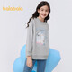 Balabala Children's's Clothing Girls Sweat-shirt Spring Wear 2024 Mediadise Children's à manches longues Round Round Necol Pullover mignon Tendance Pet 208124121002