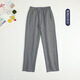 Buenpu School Uniformhosen für Grund- und Sekundarschüler im Frühjahr und Herbst Kinderkinder dunkelgraue Baseball -Uniformhose für Mädchen und Jungen graue Marine Blue School Hosen Grau Straight 677b 150 cm