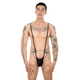 Herrenunterwäsche Schnalle Silky Suspender Tanga Herren Bündelung T-Turer u konvexes Design Gay Thong 0 Blau (BD) Männer-einzelne Größe