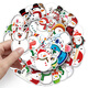 50 Christmas Little Snowman Stickers Migne Cartoon 2d Diy Matériau fait à la main Décoration imperméable ne répète pas Girl Heart Thermos Cup Guitar crayon Guka Hand Account Stickers [50 Images Ne répète pas] Snowman-686 5-8cm