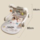 Wild Knight Baby Fitness Stand Toys Pedal Piano Music Soothes Baby Early Education Children Toys Newborn Gift Box