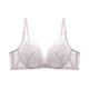 Oudifen wire-free underwear women's 3D breathable cup flower-shaped lace bra strong push-up bra XB1502