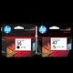 
HP (HP) original HP 36/47 ink cartridges are suitable for 1285/1286/1288/1289/2385/2386 printers 36 black + 47 color set