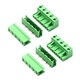 Dafuri KF2EDG 7.62MM terminal block PCB terminal 2P 3P 4P 5P6P7P8P9P12P plug-in 3P bent pin + socket 7.62MM plug-in (1 set)