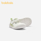 Balabala baby toddler shoes children's sandals shoes baby boys and girls 2024 summer mesh breathable non-slip white green tone 0031417 code