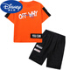 Disney Boys Camiseta de manga corta 2024 Summer New Children's Big Children's Tops Clothing Children Boys Algodón de algodón puro Hermano Moda de verano Winniela-Bx679t-White 120 cm