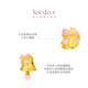 
Chow Tai Fook SOINLOVE Treasure Girl Snowball Bell Bow Golden Pearl Transport Bead VR1591
