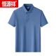 Hengyuanxiang (HYX) 2025 Herren High-End-Eisseice-T-Shirt-T-Shirt-Anti-Gummi-Hochelastik-Polo-Hemd. Hemd im Sommer kaltes lässiges T-Shirt Graugrün 1421 170/m