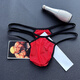 
Men's thong transparent mesh low waist sexy thong underwear T-trousers thin belt black 100-170Jin [Jin equals 0.5 kg] can be worn within