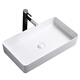 Nordic ceramic wash basin table oval household wash basin bathroom balcony rectangular art basin 314 ultra-small single basin with drain