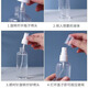 Sprühflaschen -Reise -Abfüllung transparenter Blumenentau Wasser Parfüm Alkohol tragbares Plastik Press kleines Spray Dose klein [30+50+100] ml eine Flasche jeweils