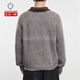 Kazuki Kuraishi KAZUKI KURAISHI old money style long-sleeved Henry collar sweater for men in autumn and winter new high-end sweater inner top trendy brand Hanakuri Brown L 130-160Jin Jin is equal to 0.5 kg