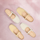 Tianmeiyi Sandalen tragen den gleichen Stil wie ein Einkaufszentrum, einteilige Bag-Toe Flat Sandals Pantoffeln, Frauenschuhe, Sommer BI831BH4 Beige 35