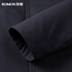 Luo Meng cotton coat men's autumn and winter cotton coat lapel thickened and warm young and middle-aged dad's cold-proof jacket cotton-padded jacket