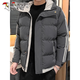 啄木鸟棉服男2025秋冬季新款潮流外套男青年棉衣男加厚连帽羽休闲绒服男 10688/9789绿色 XL