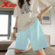 
Xtstep shorts for women in summer woven cool and quick-drying breathable sports 5-point pants running versatile moisture-wicking casual pants Sober green-5-point pants (zipper pocket) M /170